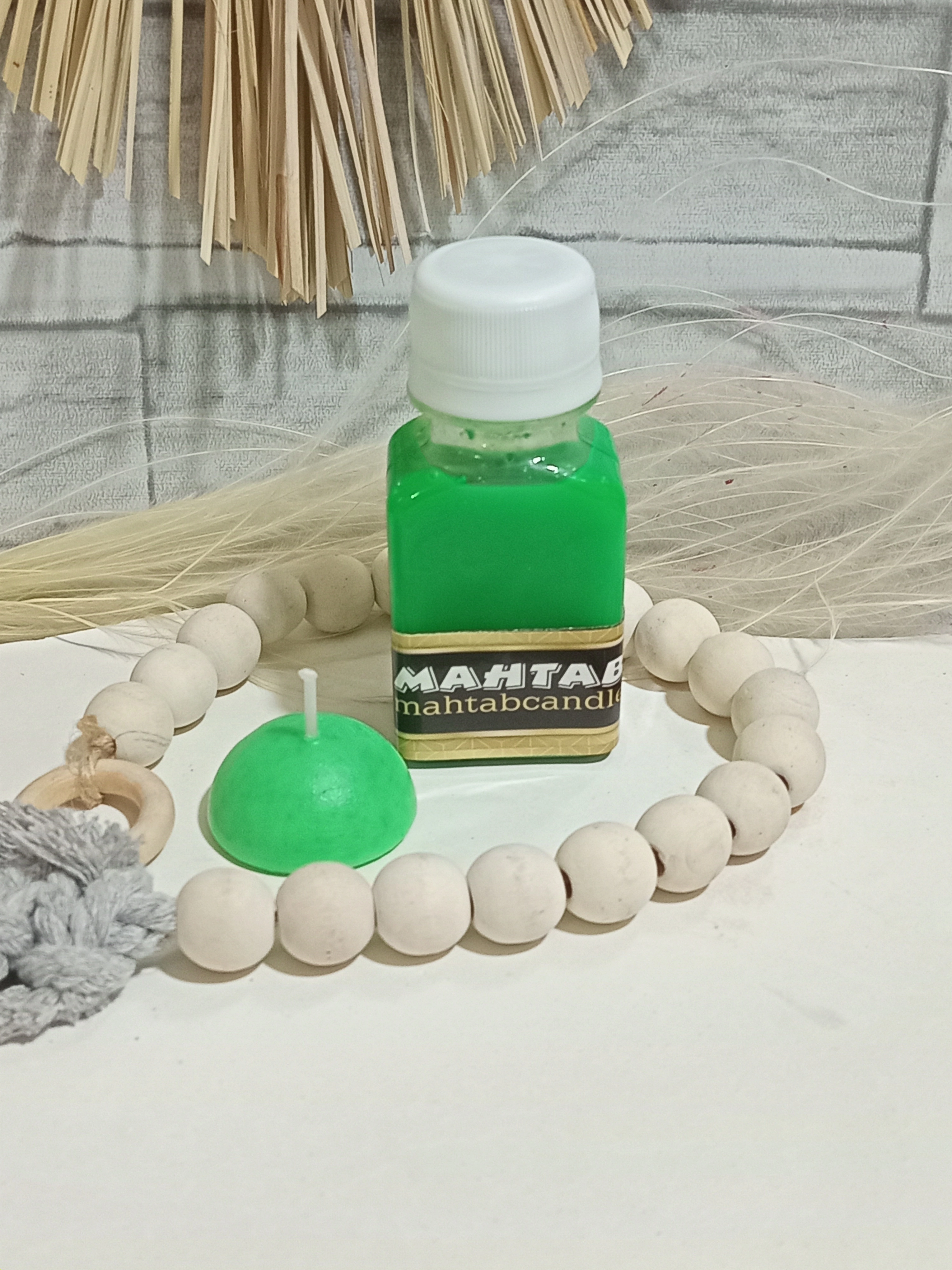 رنگ مایع مهتاب بسته ۶۰ میل - سبز یشمی
